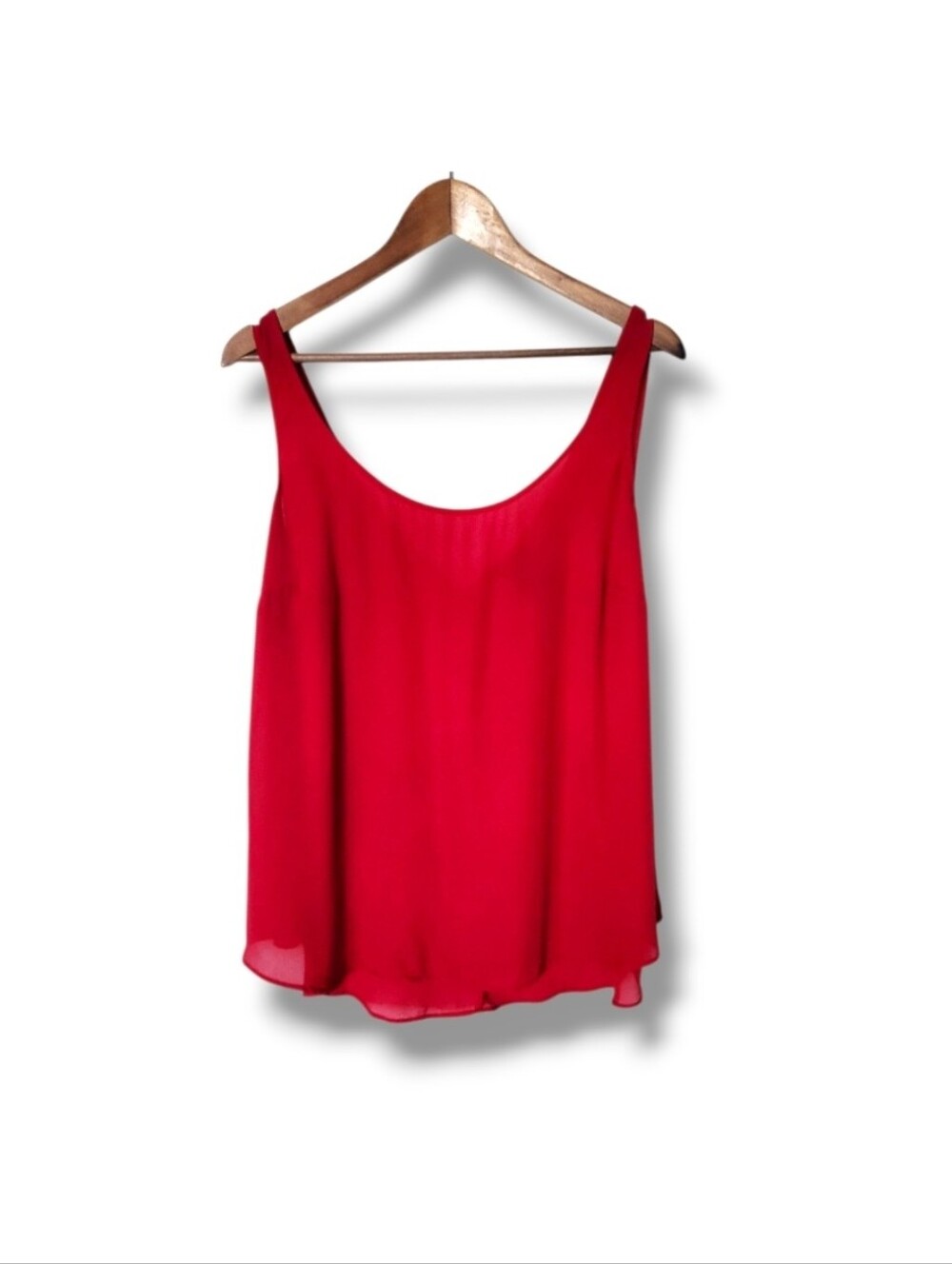Torrid Scoop Neck V-Back Sleeveless Chiffon Top | 1X